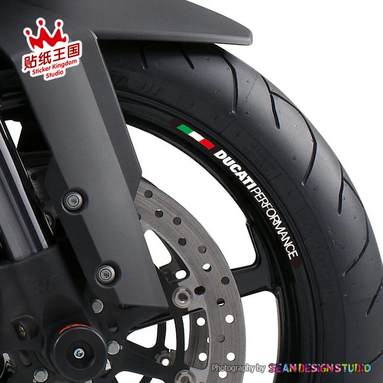 Для производительности 696 821 848 1100 1098 1199 1299 Multistrada Hypermotard 4 полоски обода стикер