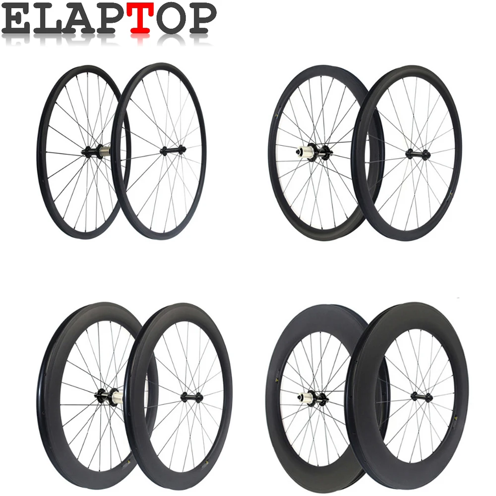 ELAPTOP Стандартный колеса R36 R13 38 50 88 мм карбоновые Колеса 23 широкая клинчерная