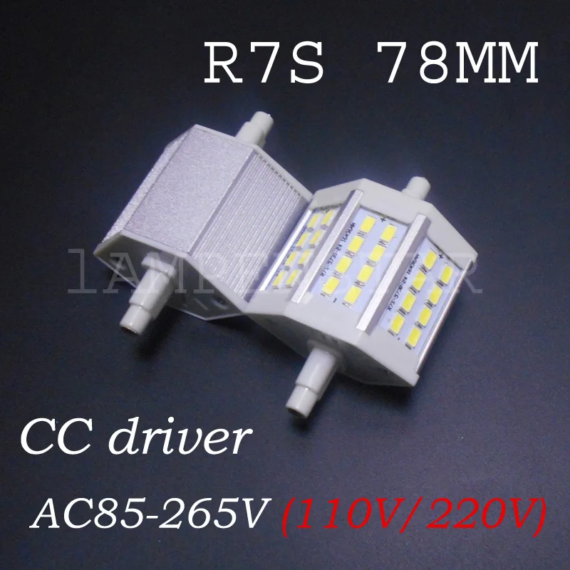 50pcs/lot R7S Led Bulb SMD5730 Corn 78mm 5W real power Energy 110V 120V 220V 230V 240V | Лампы и освещение