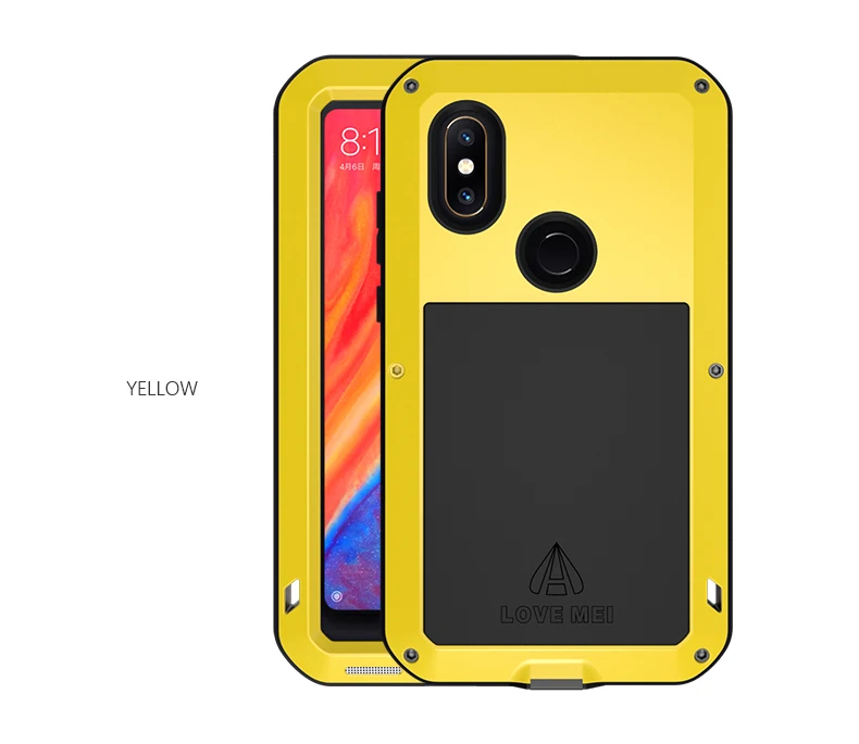 Love Mei металлический чехол для Xiaomi mi Mix 2S mi x 2 полный корпус противоударный чехол для телефона для Xiaomi mi x 2 2S прочный защитный противоударный чехол