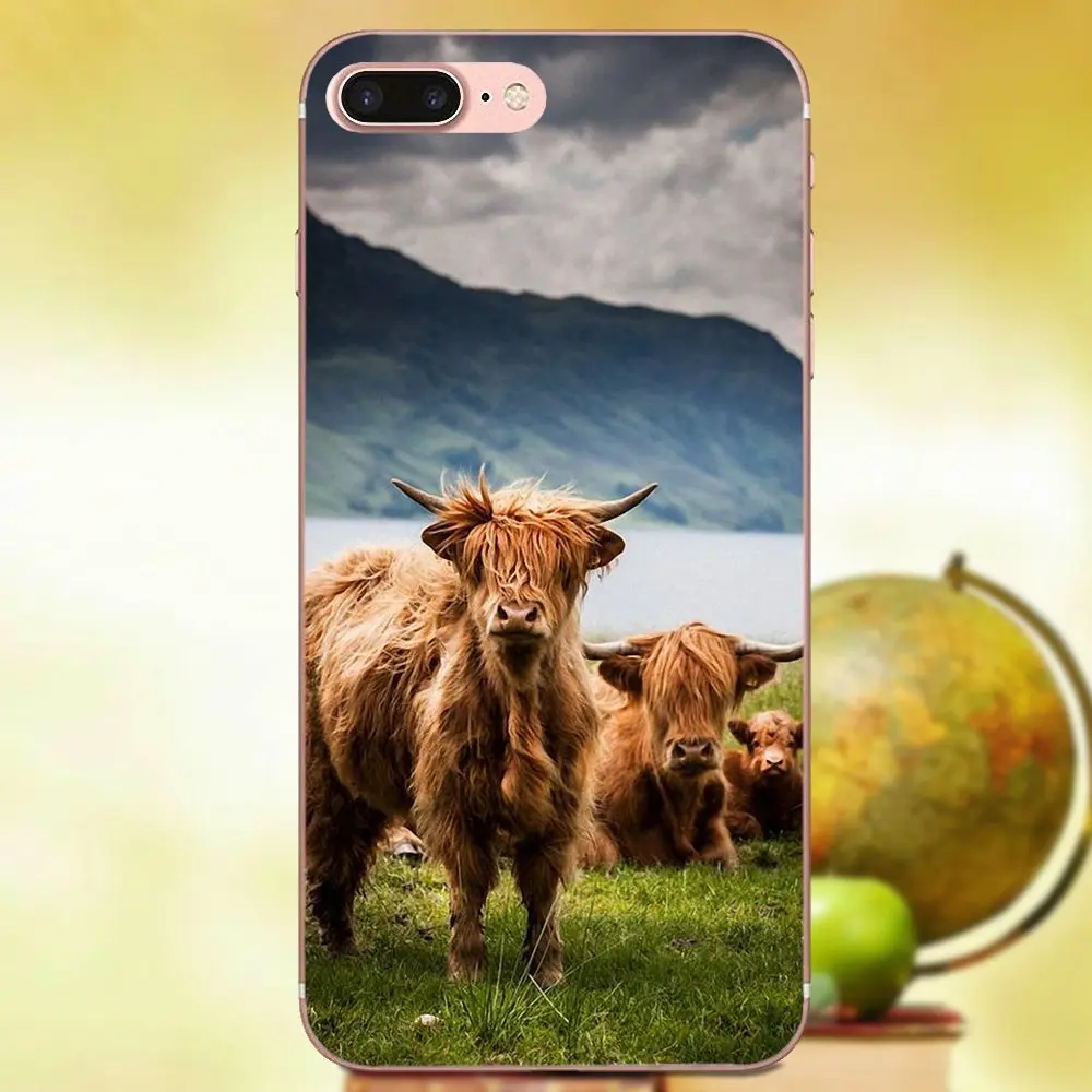 Хайленд корова окрашенные крышки красочные сотовый телефон чехол для Apple iPhone X XS