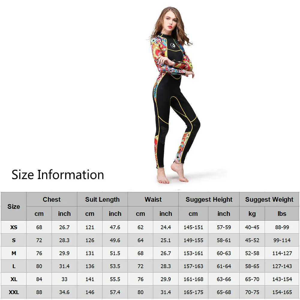 Женский неопреновый гидрокостюм Hisea 3 мм цветное сшивание оборудование для