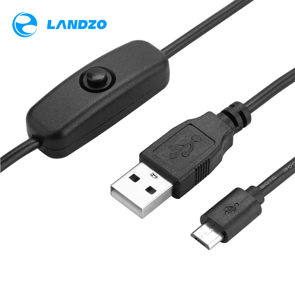 Зарядный кабель для Raspberry Pi 3/2 / B + A Micro USB модулей длина 1 м с выключателем