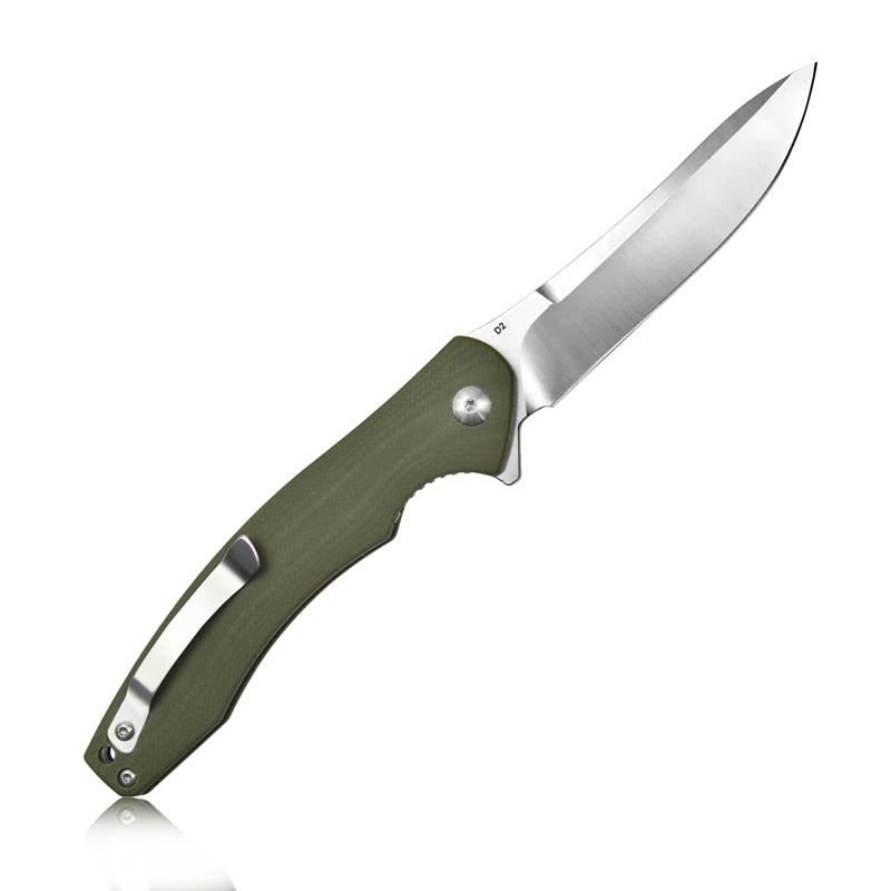 KUBEY KU176 EDC Складной нож шарикоподшипник D2 лезвие G10 ручка тактические Карманные Ножи Открытый Отдых и туризм