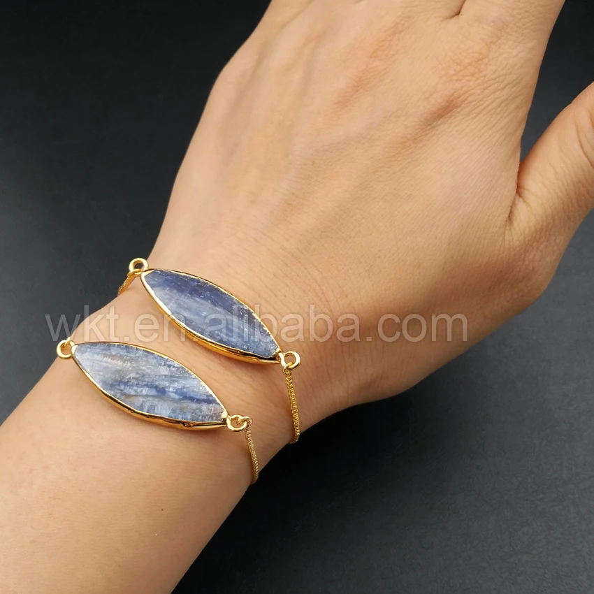 Оптовая продажа индивидуальные регулируемые браслеты из натурального синего