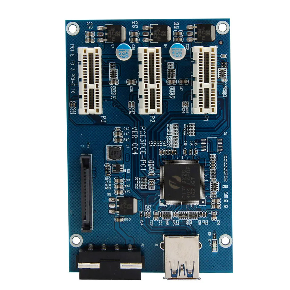 Pci-e Express 1x на 3 порта Riser Card Mini ITX на внешний 3 PCI-E слот адаптер PCIe порт мультипликатор PCIE Express Card F21696