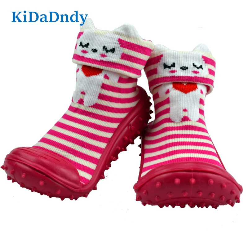 KiDaDndy/тапочки для малышей носки маленьких девочек и мальчиков с резиновой