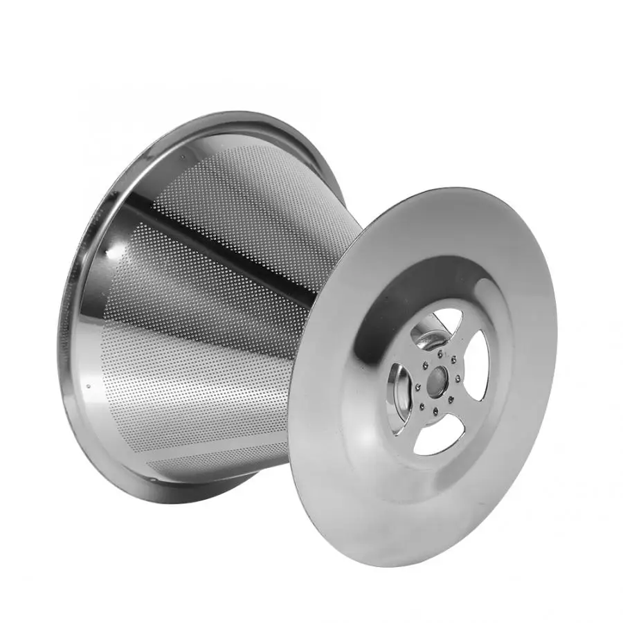 Нержавеющая сталь залить кофе капельница двухслойный сетчатый фильтр чашка