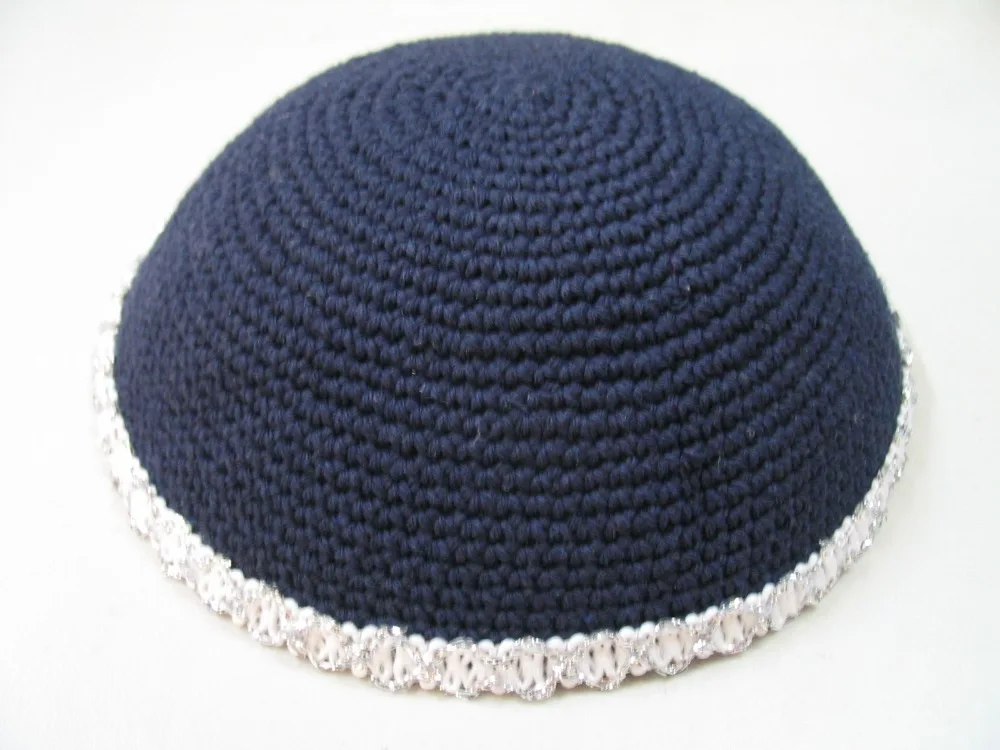Ручная работа вязаная шапочка черепа YARMULKE KIPPAH индивидуальный заказ под запросом