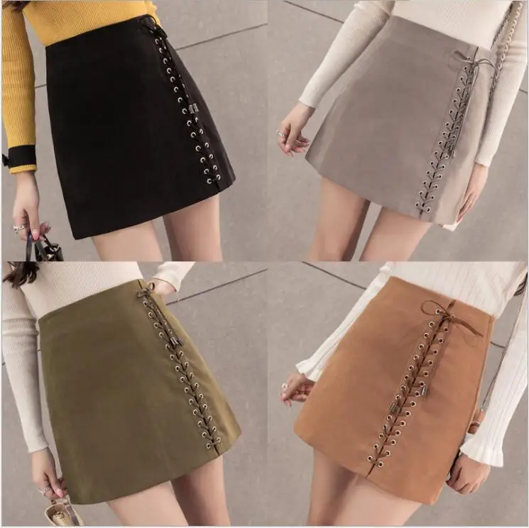 2017 осенние и зимние участок корейской версии высокой талии оленьей кожи пояс был