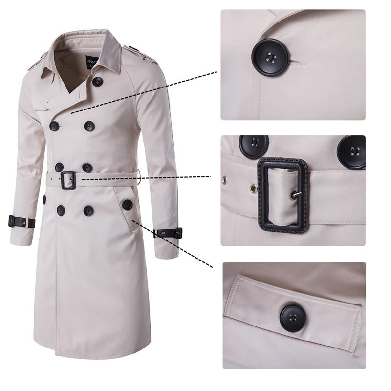 AOWOFS модные тренчи для женщин мужчин Slim Fit длинный Тренч пальто будущих мам