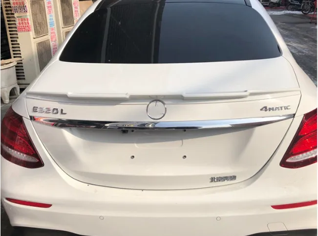 For Benz E class W213 Spoiler ABS Material Car Rear Wing Primer paint Color trunk E320L E260L E300L 2016-2018 | Автомобили и