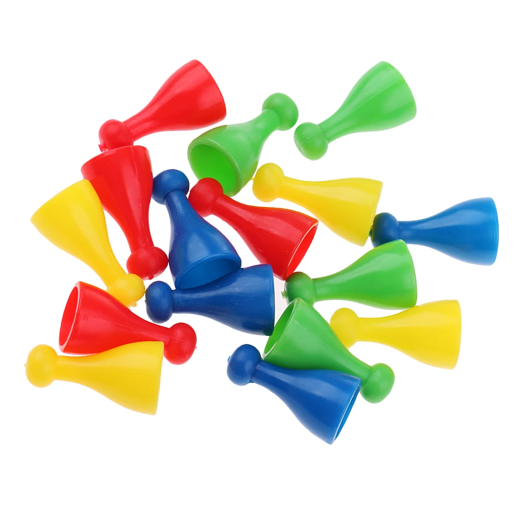 16 шт. в упаковке многоцветные игровые пластиковые аксессуары для шахматных игр