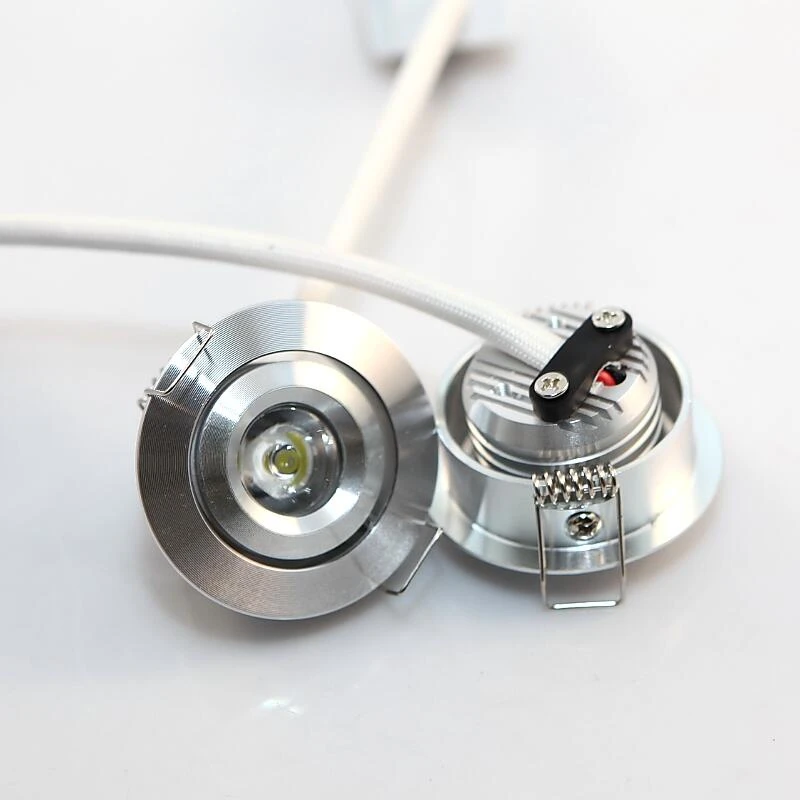 30 шт./лот мини светодиодный светильник 3 Вт лампа для шкафа (Размер отверстия: 42 мм)