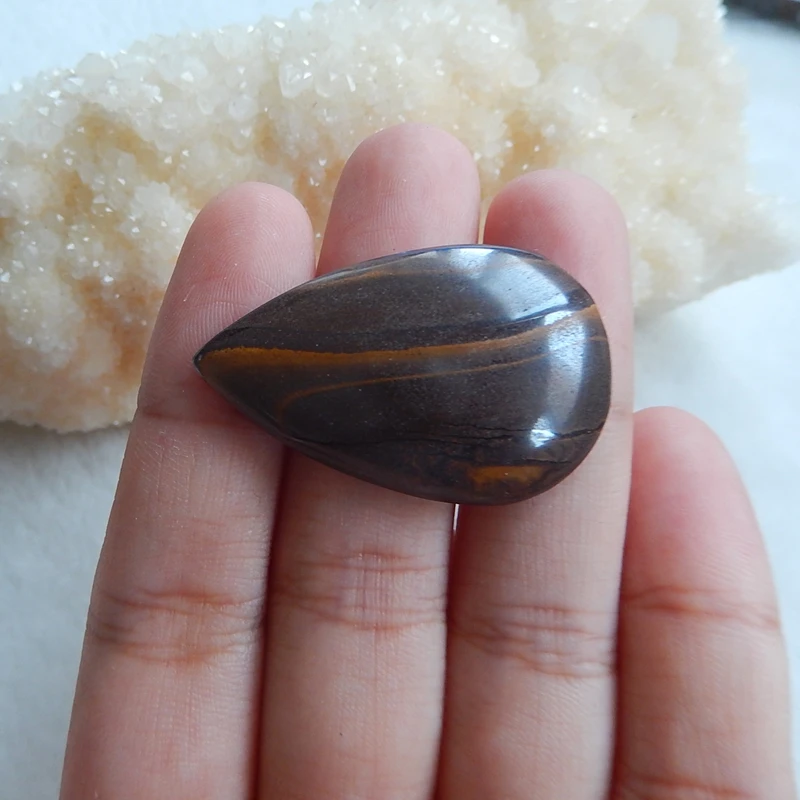 Скидка! Природный камень Болдер опал дешевые кабошон 35 х 22 6 мм 6.7 г