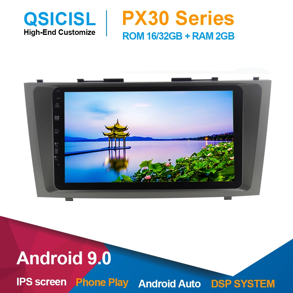 Android 9 0 автомобиль радио мультимедиа плеер для Toyota Camry 2007 2008 2009 2010 2011 1 din &quotips