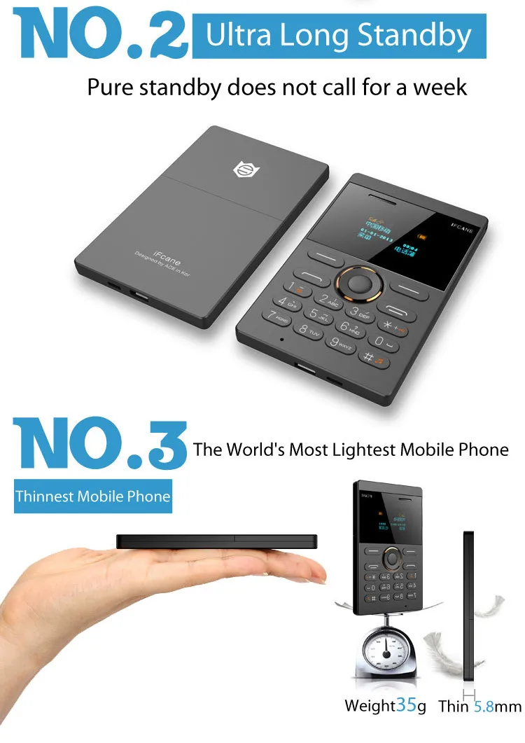 Скидка! Новинка, ультра тонкий телефон Ifcane E1, мобильный телефон, GSM, Bluetooth, английская, русская, арабская клавиатура, многоязычная