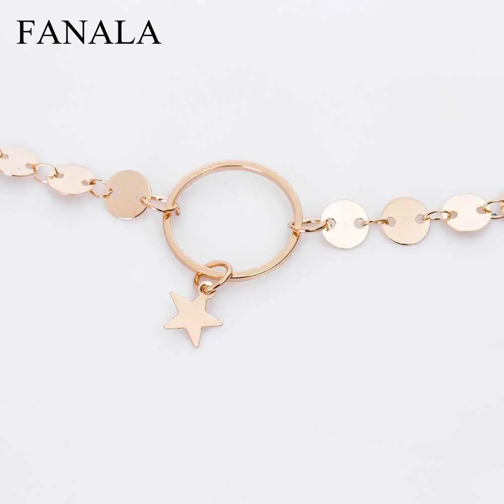 KISS Double Choker Star Sale Silver Sequins Jewelry Layer WIFE For Necklace Hot Women Accessories 2017 Gold Chokers Long Tassel | Украшения