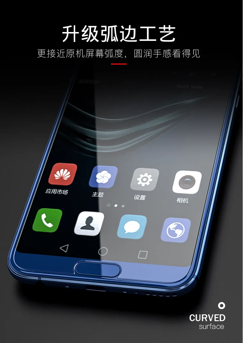 3Pcs/Lot New Carkoci anti blue strengthen 2.5D Tempered Glass Film for huawei honor V10 creen protector+Free Gifts | Мобильные