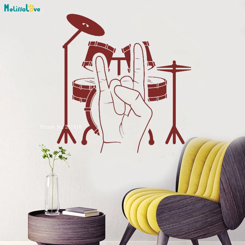 Виниловый барабан для стен настоящий Музыкальный камень тяжелая музыка