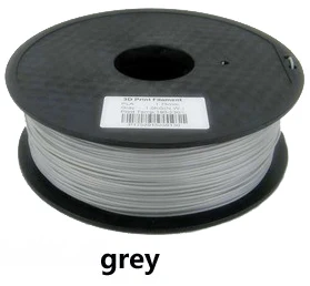 grey Высокопрочная нить 3d принтера PLA/ABS 1,75 мм/3 мм 1 кг цена - Цвет: grey