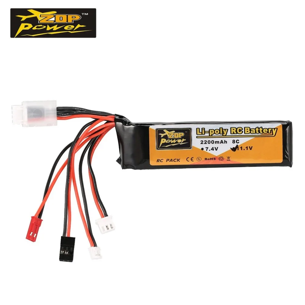 Новый ZOP power 11 1 V 2200 mAh 3 S 8C Lipo батарея JR JST вилка fubeba для батарейки передатчика