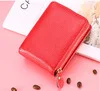 Red Rfid высокое качество корова натуральная кожа большой емкости для мужчин и женщин держатель кредитной карты водительское удостоверение защита монет банк кошелек - Цвет: Red