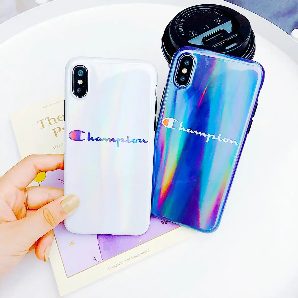 Silicone gradient phone case For iPhone 6 6S 7 8 Plus Drop-proof Back Covers Funda iphone X XR XS MAX |