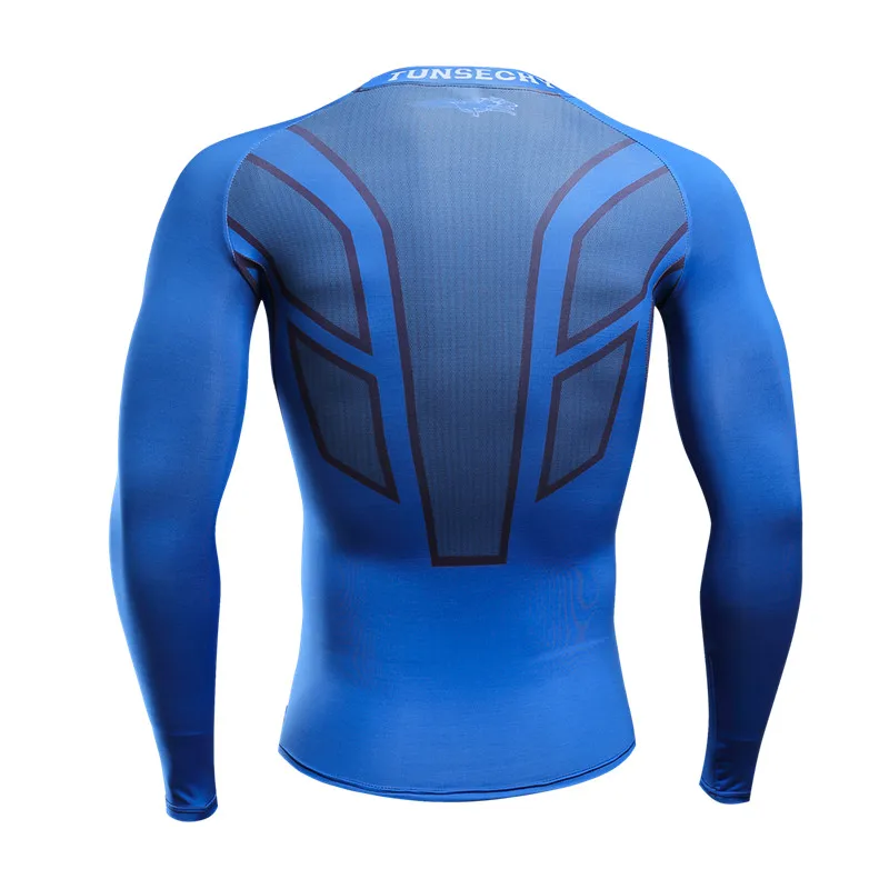 Super bike top jerseys New hot 2017 T-shirts Men Wolf Pack 17 Long Sleeve new sport Man Shirt Superman Cosplay Costume | Спорт и