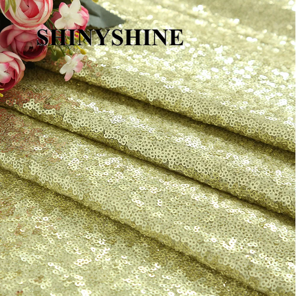 9 футов 3 ярдов румяна цвета шампанского светло золотой розовый ткань с блестками