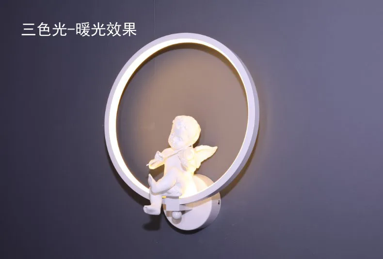 Nordic angel wall lamp bedside living room bedroom aisle creative personality children | Освещение