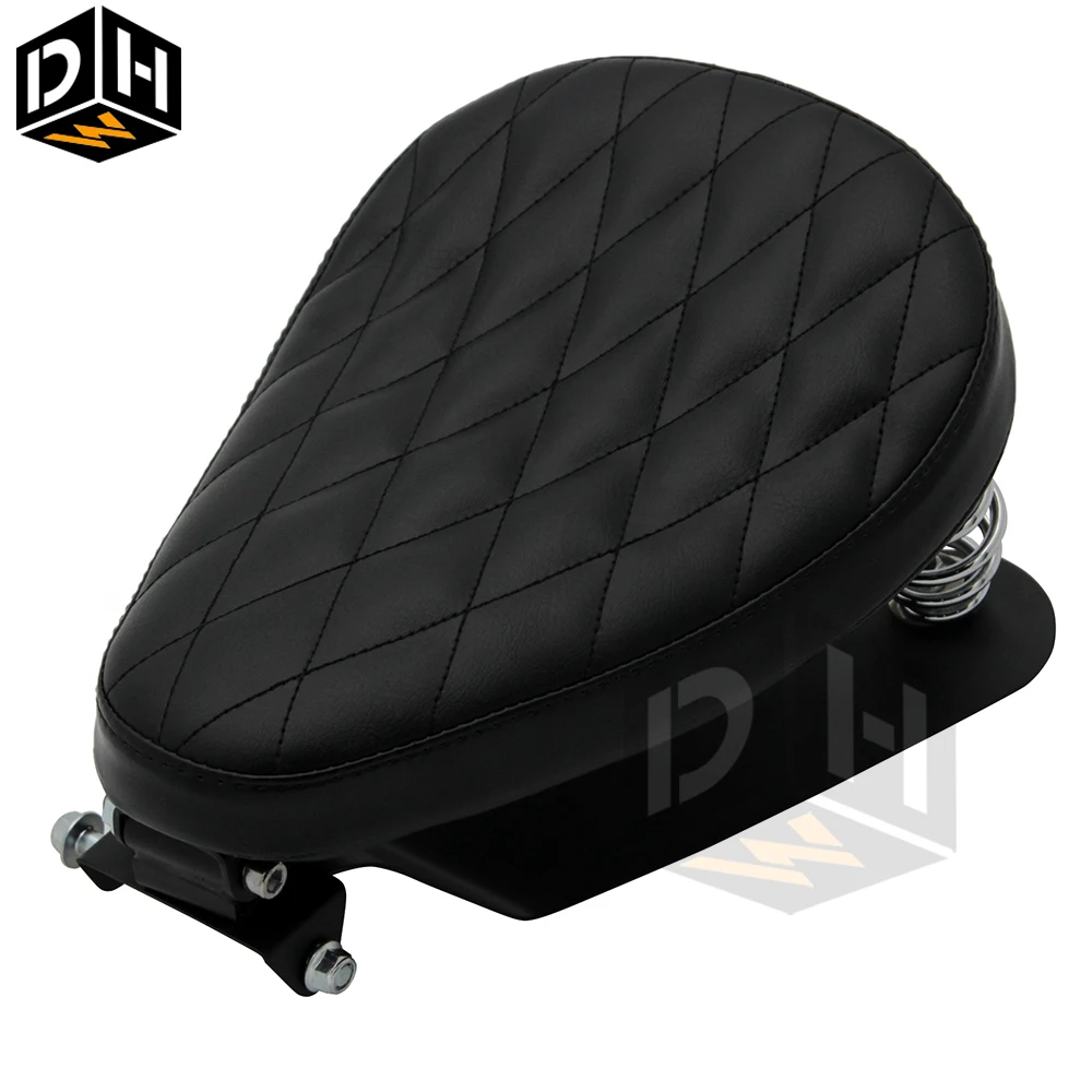 Основание для сиденья мотоцикла винтажная черная пружинная подставка подушка