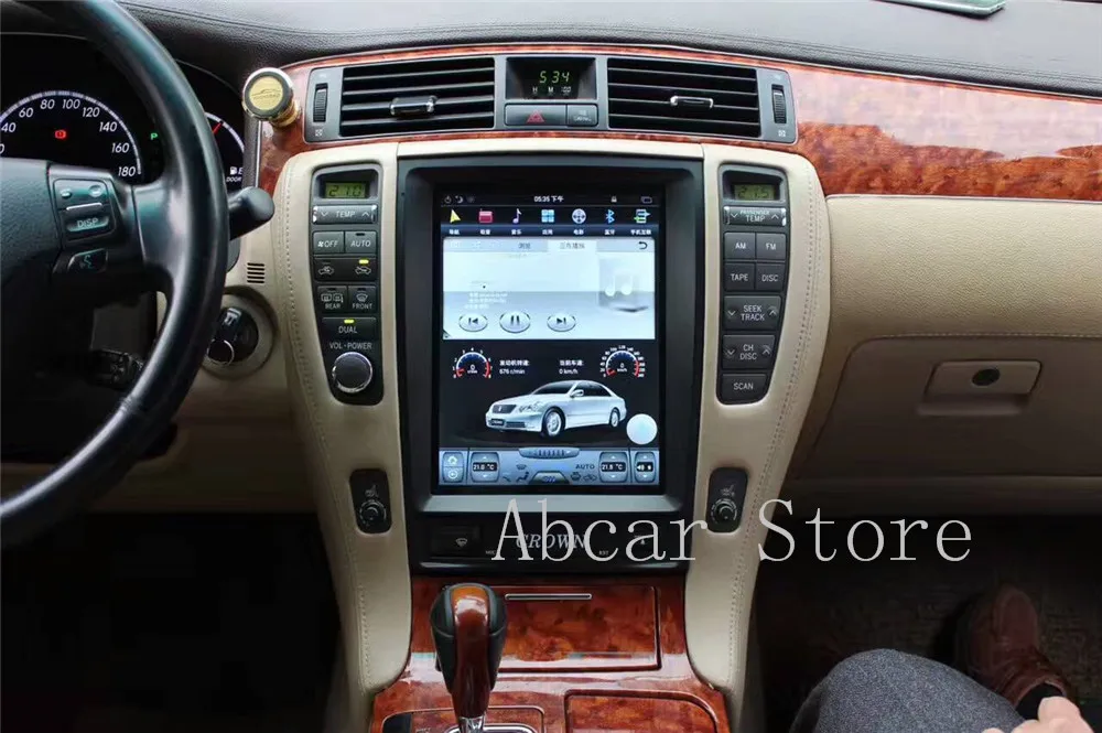 10 4 ''Tesla стиль Android 8 1 автомобильный dvd плеер GPS навигация для Toyota crown 2005 2009 PX6 HDMI