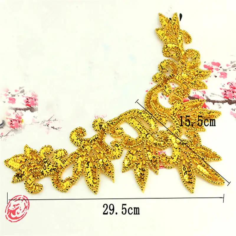 1 шт. нашивка на воротник с блестками и аппликацией | Дом сад