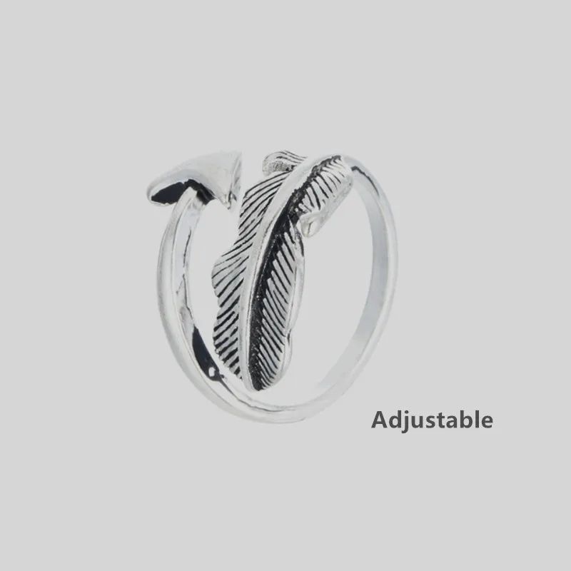 

2019 New Anel Rings Anillos 100% Rings For Cupid Arrow Design Vintage Thai Jewelry Open Ring For Lover Best Gif