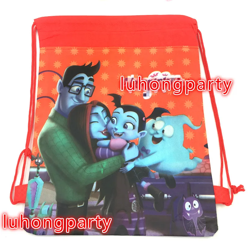 20 штук Vampirina мультфильм нетканого шнурок рюкзак подарок мешок для детей Vampirina рождения пользу