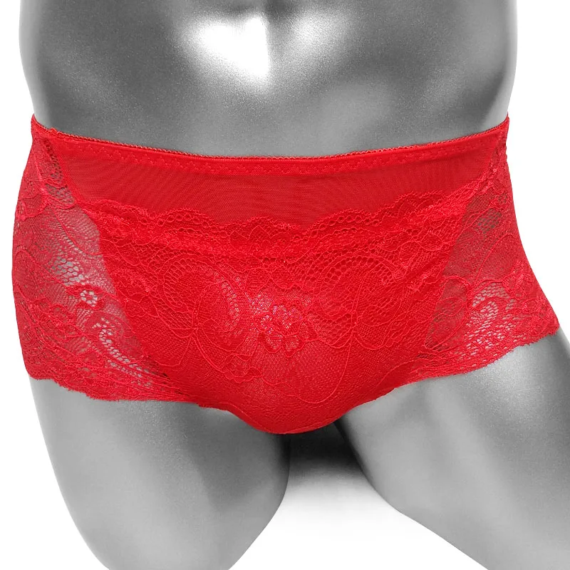 Сетчатые кружевные женские плавки сексуальные мужские трусы боксеры короткое