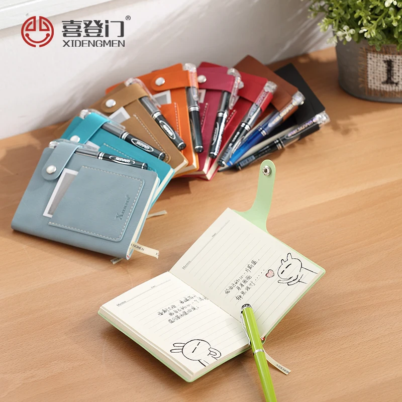 9 цветов мини A7 канцелярия блокнот ежедневник карманный ИСКУССТВЕННАЯ кожа