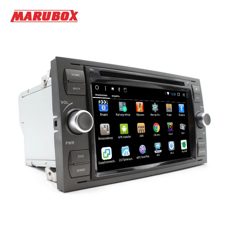 MARUBOX 2 Din Android 8 1 для Ford Focus 2008 2011 Fiesta Mondeo Transit C Max 7 &quotGPS Navi Стерео Радио автомобильный