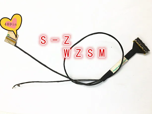 WZSM Новый ноутбук ЖК-кабель для новых ASUS UX303 UX303L UX303LN-8A QHD DC02C008Y0S 40Pin LED Экран LVDS видео