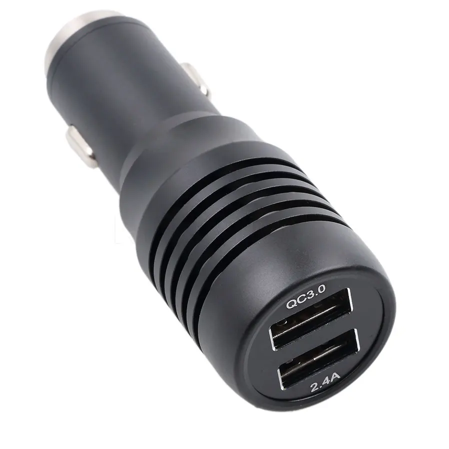 Автомобильное зарядное устройство Sikeo быстрое с двумя USB портами для iPhone Xiaomi Samsung