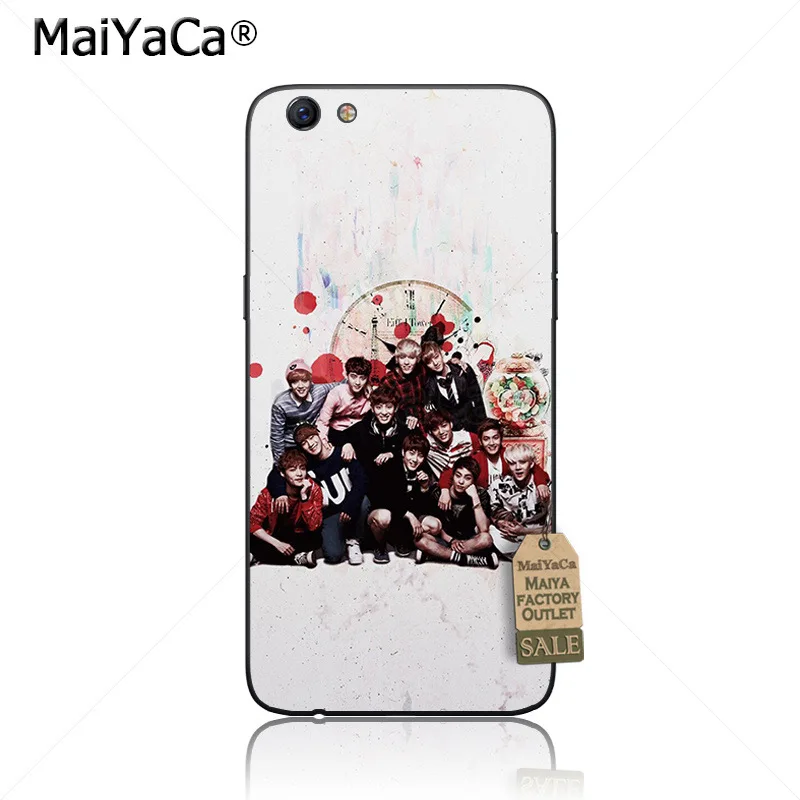 MaiYaCa pop exo Lucky een черный мягкий ТПУ чехол для телефона Аксессуары OPPO R9s R11 R9 R15 ЧЕХОЛ