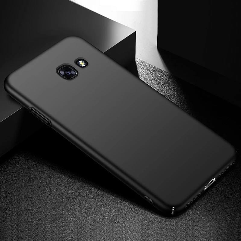 black YonLinTan Coque чехол для samsung galaxy A3 A 3 A320 Жесткий ПК на роскошный простой, матовый протектор для телефона 360 чехол на заднюю панель телефона - Цвет: black