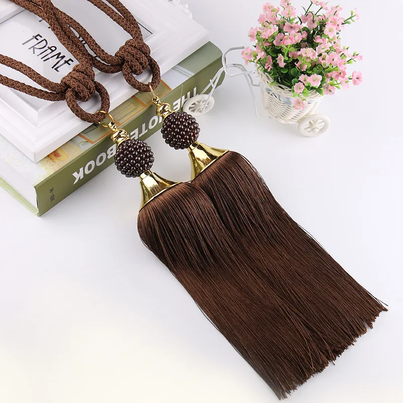 2 шт. современные жемчужные бусины занавески Висячие шарики тибэкс кисточка