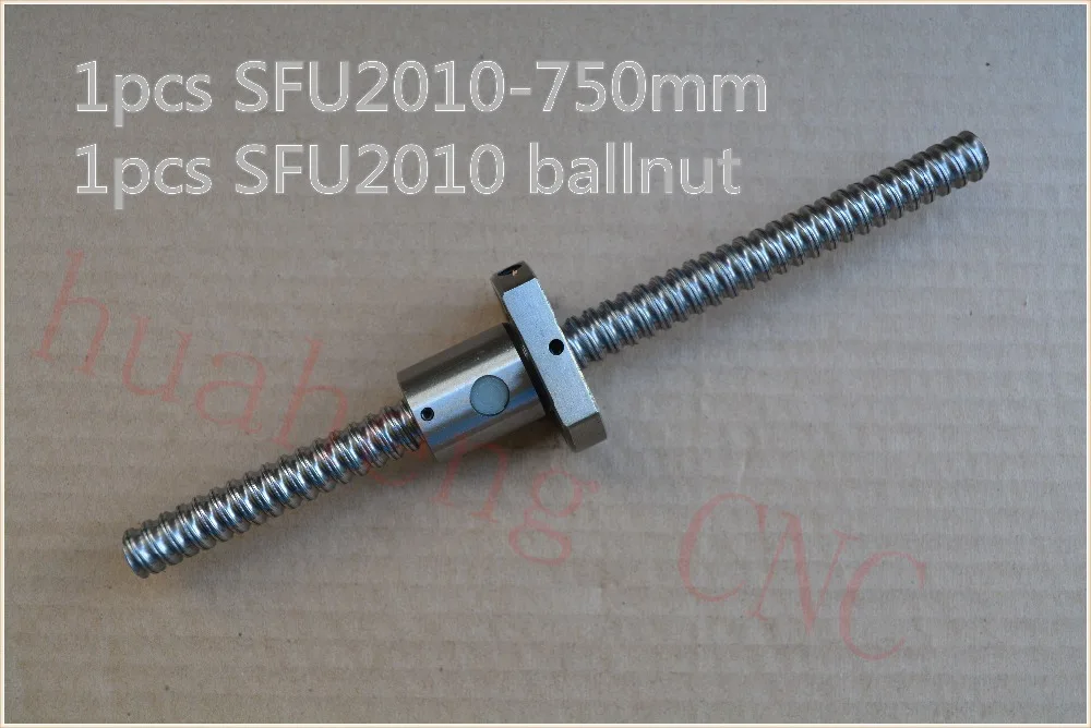 

diameter 20mm ball screw SFU2010 length 750mm plus RM2010 2010 nut CNC DIY Carving machine 1pcs