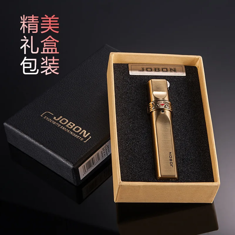 Jet Flame Зажигалка металлическая ультратонкая личность портативная сигарета бутан