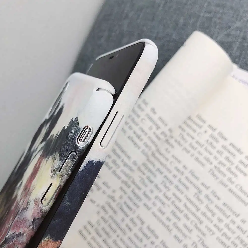 Винтажный чехол Boucho для iphone XS MAX XR X разноцветный с цветочным рисунком и чернилами
