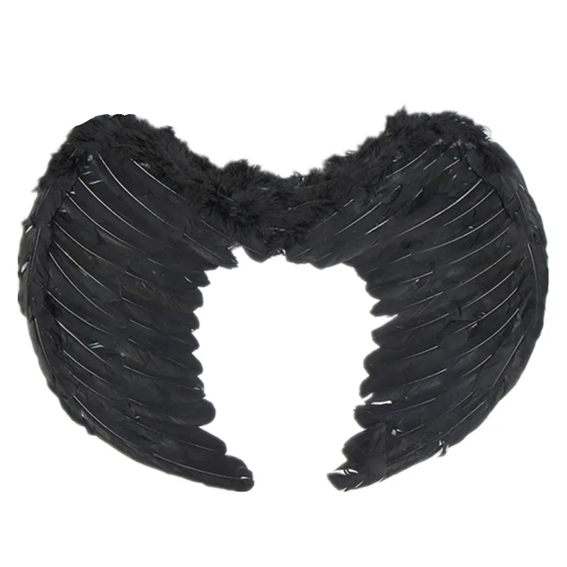 2016 крылья пера очаровательные элегантные готические Горячие Крылья ангела для