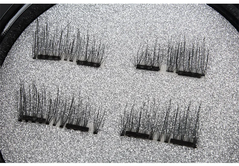 Genailish magnetic eyelashes 6D magnet lashes with double tiny magnets Natural False Eyelashes Handmade Eye Lashes Extension | Красота и