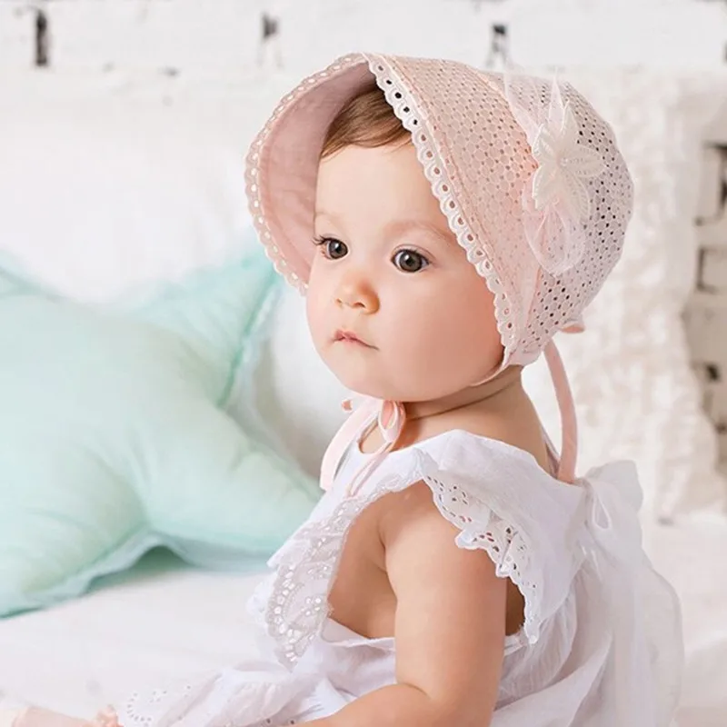 2018 летняя кружевная шляпа для маленьких девочек детская открытая дышащая Кепка в
